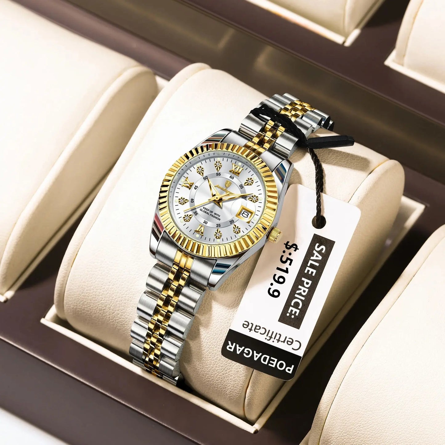 Elegant Timeless Women’s Watch — Waterproof, Luminous & Stylish