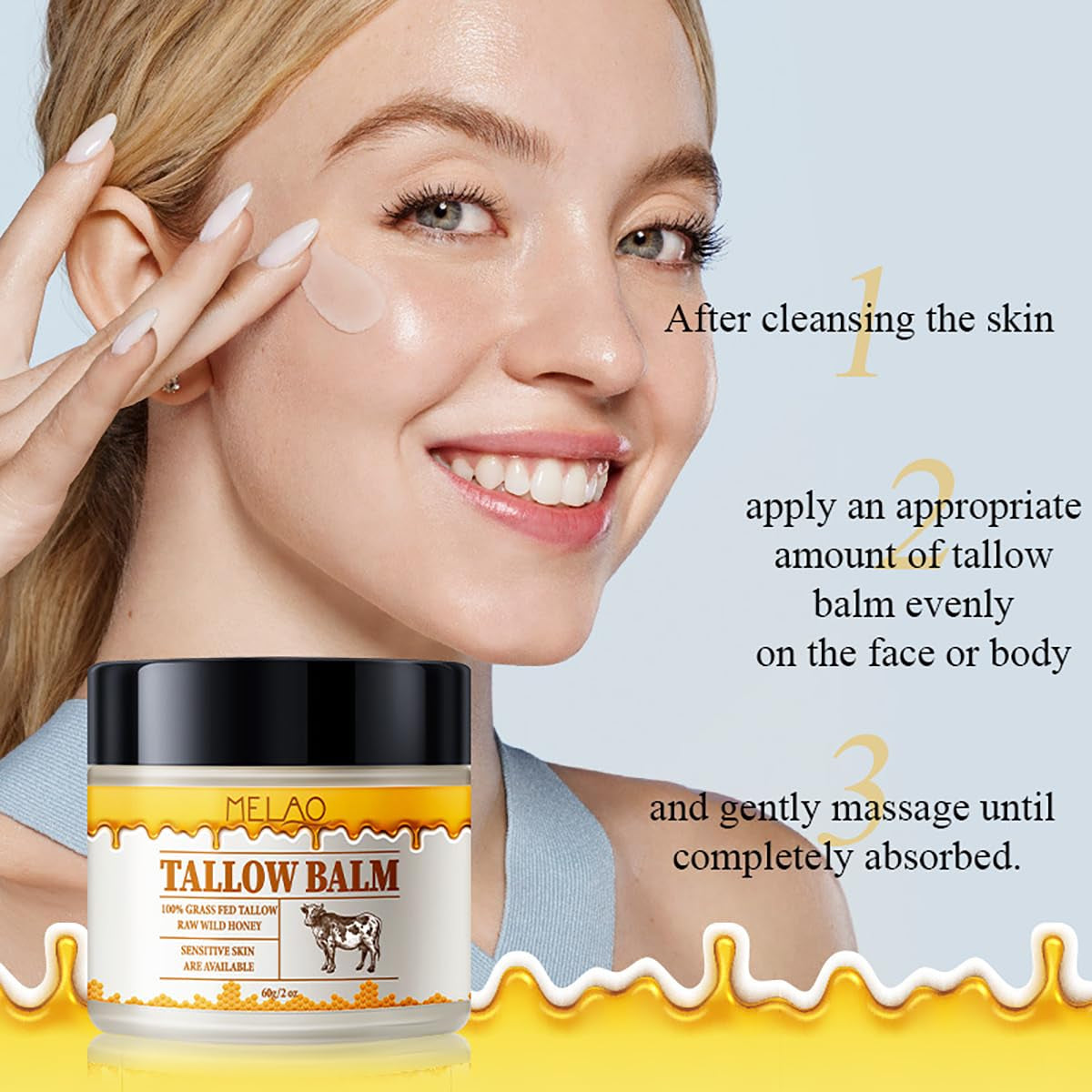 The PureGlow Tallow Honey Balm