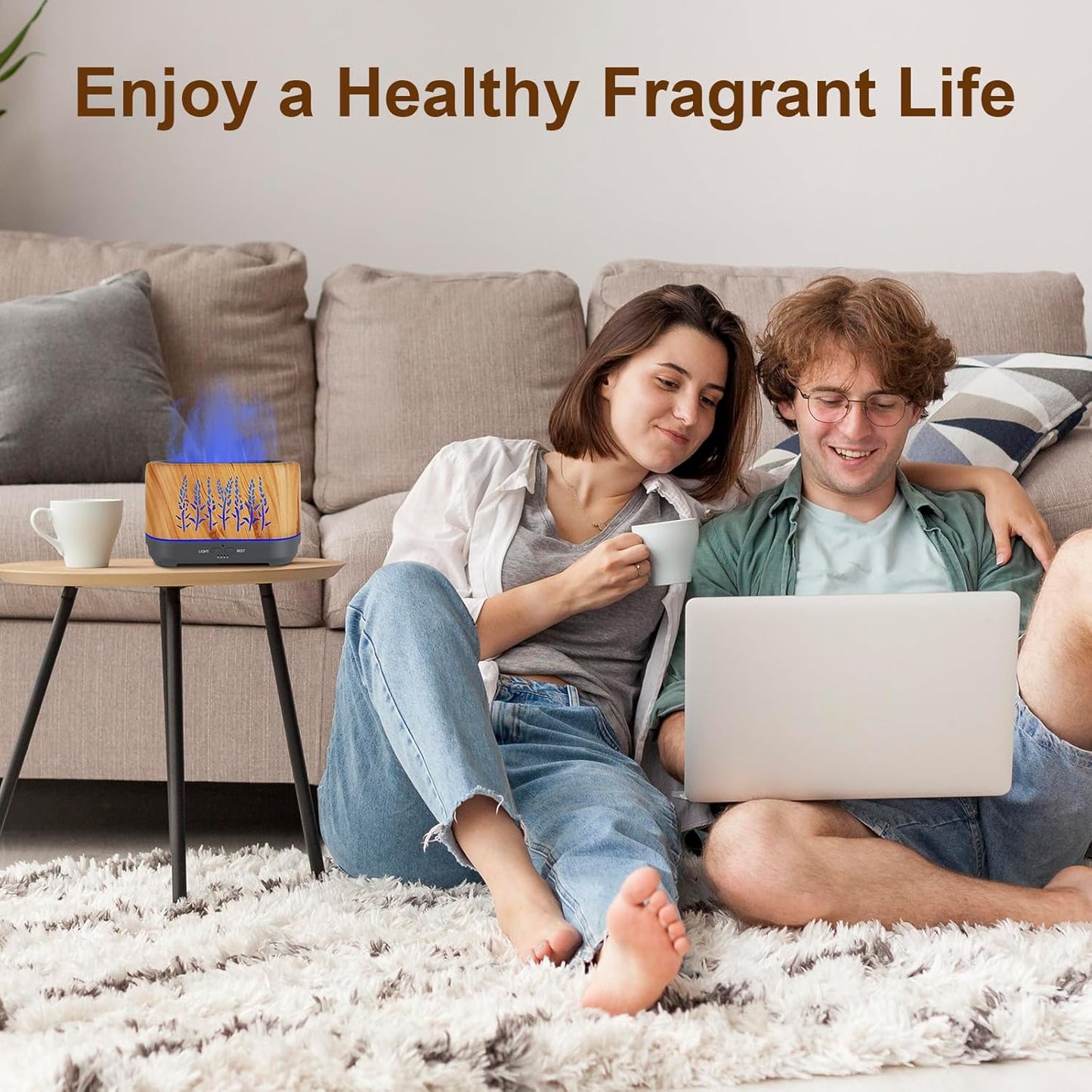 AromaFlame™ Essential Oil Diffuser & Humidifier