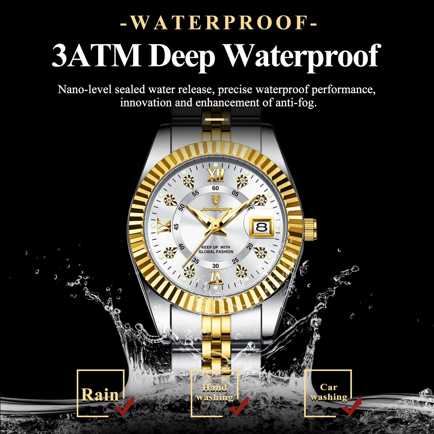 Elegant Timeless Women’s Watch — Waterproof, Luminous & Stylish