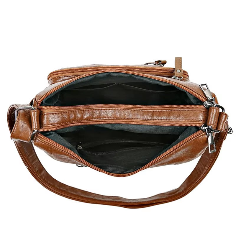 Stylish PU Woven Crossbody Bag