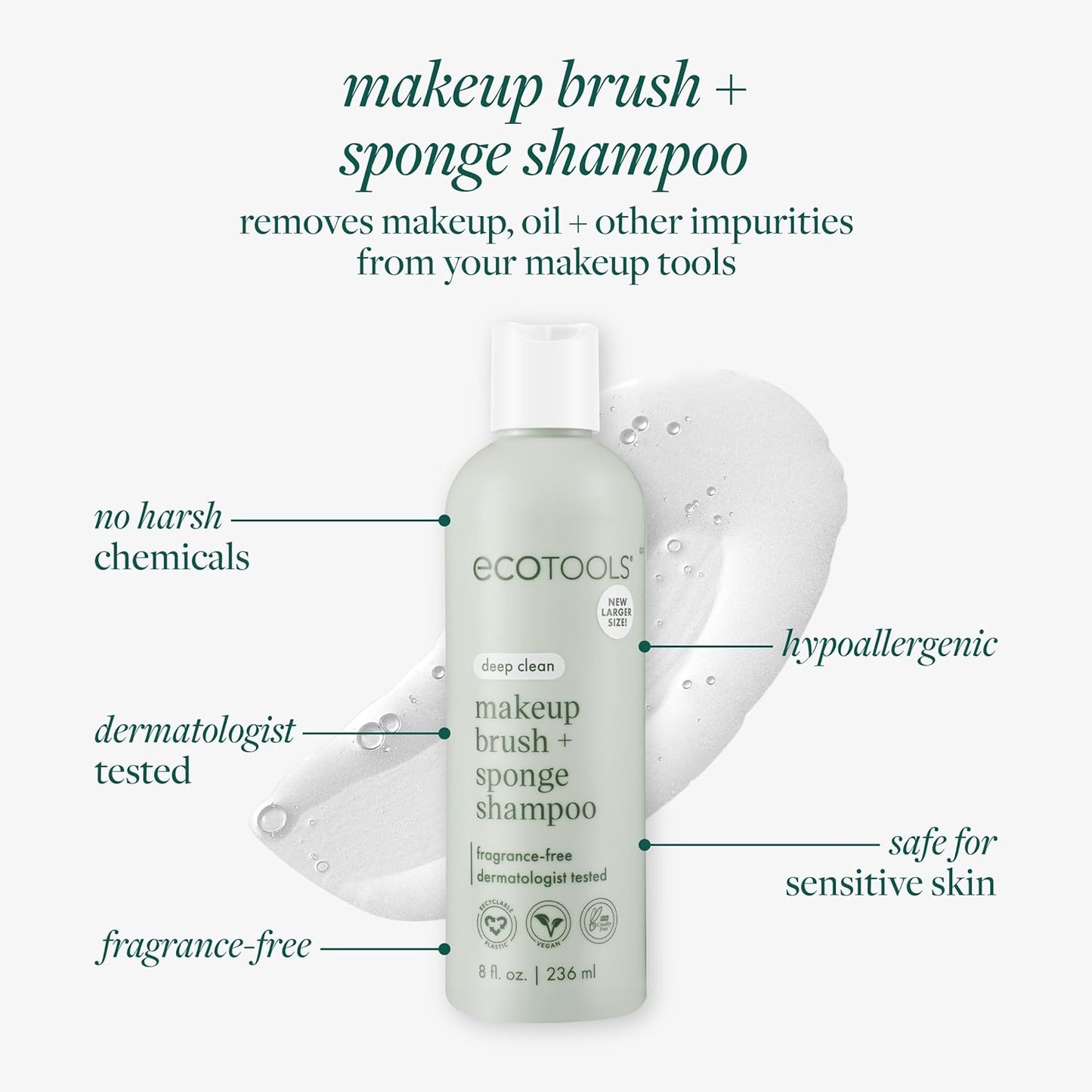 EcoTools Makeup Brush + Sponge Shampoo