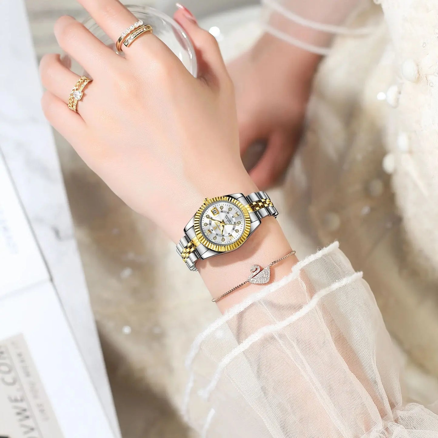 Elegant Timeless Women’s Watch — Waterproof, Luminous & Stylish