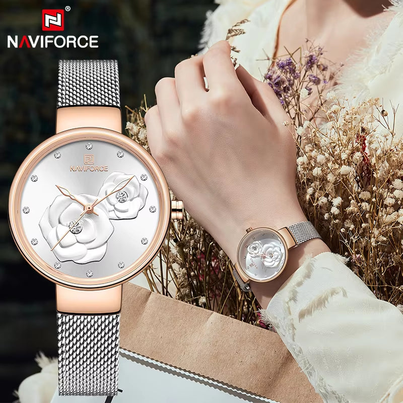 NAVIFORCE Elegance Rose Gold Women’s Watch