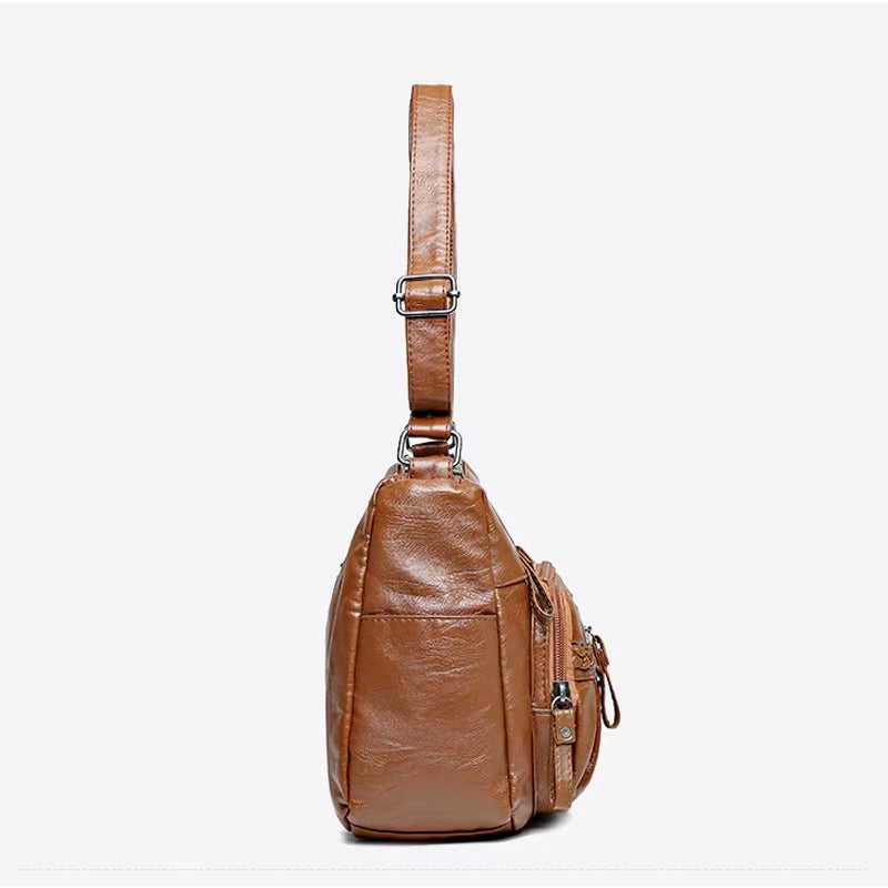 Stylish PU Woven Crossbody Bag