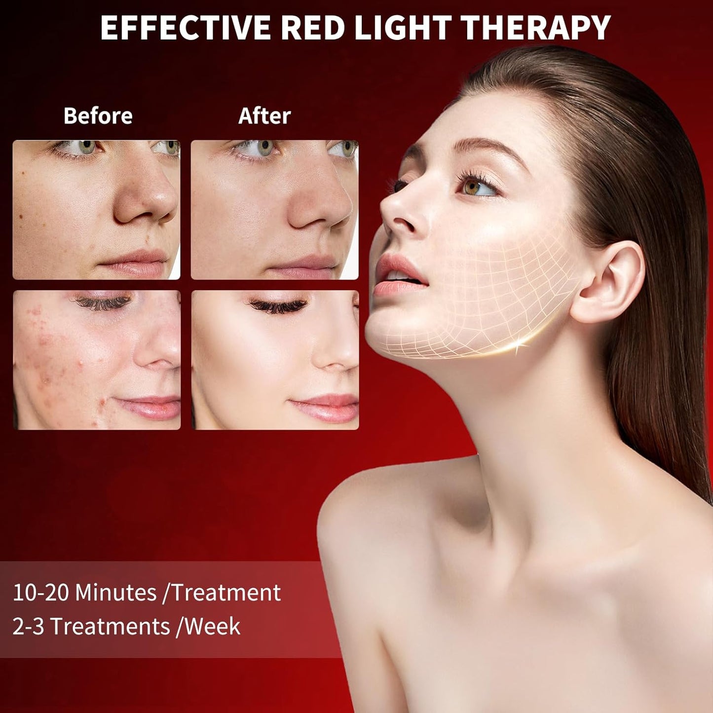 7-Color LED Red Light Therapy Mask
