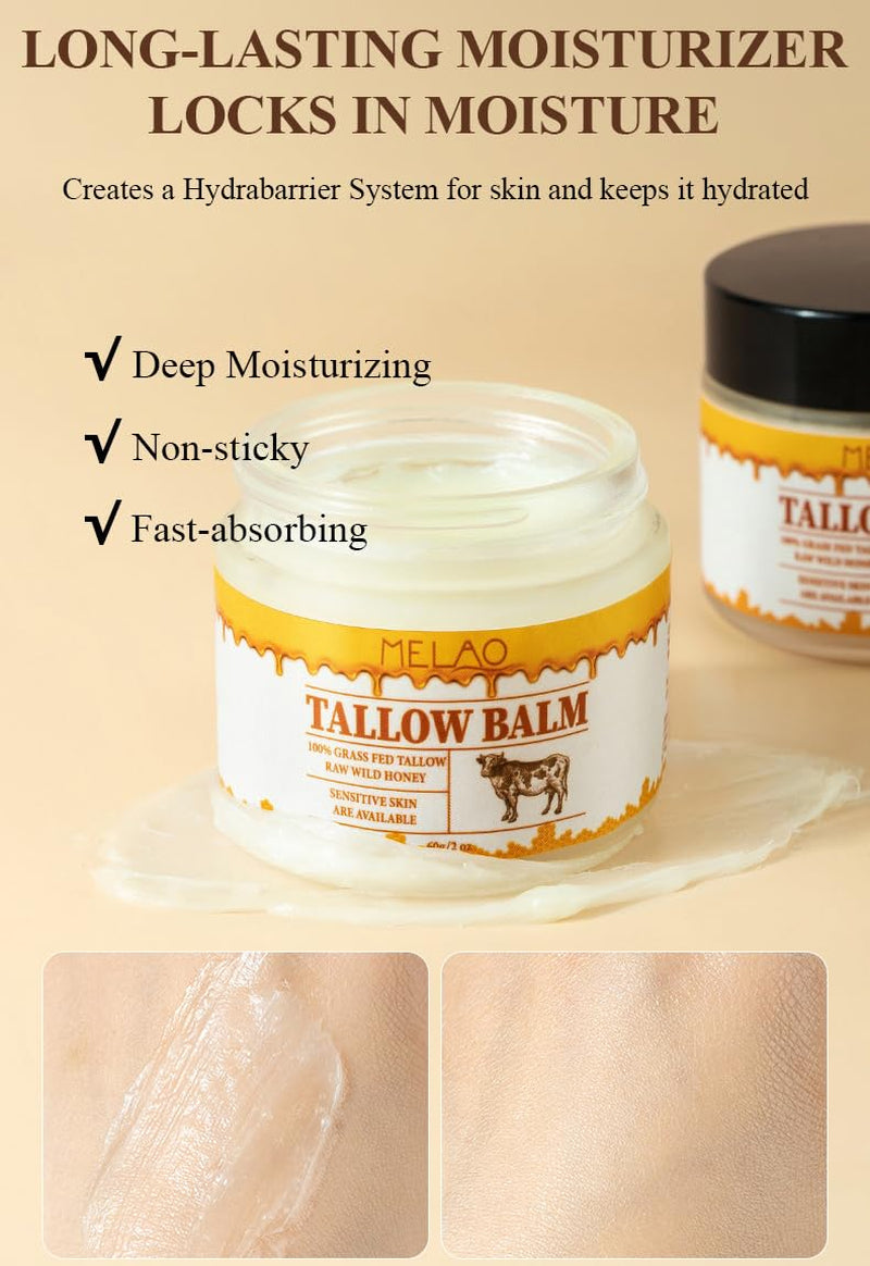 The PureGlow Tallow Honey Balm