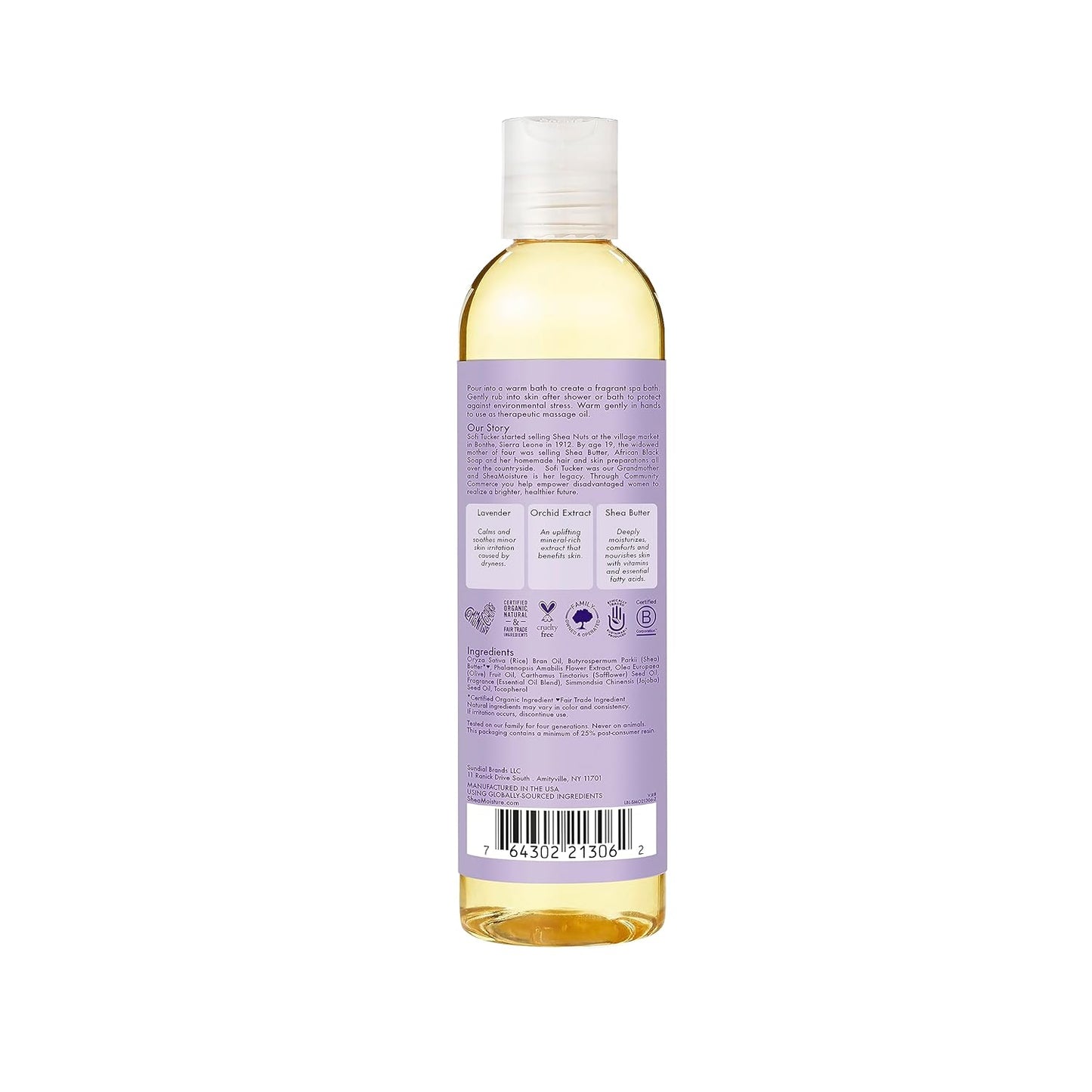SheaMoisture Lavender & Wild Orchid Calming Body Oil