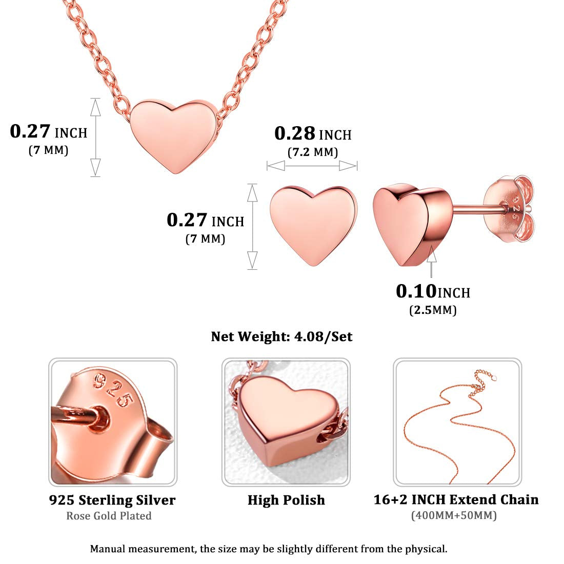 Everly™ Dainty Heart Jewelry Set