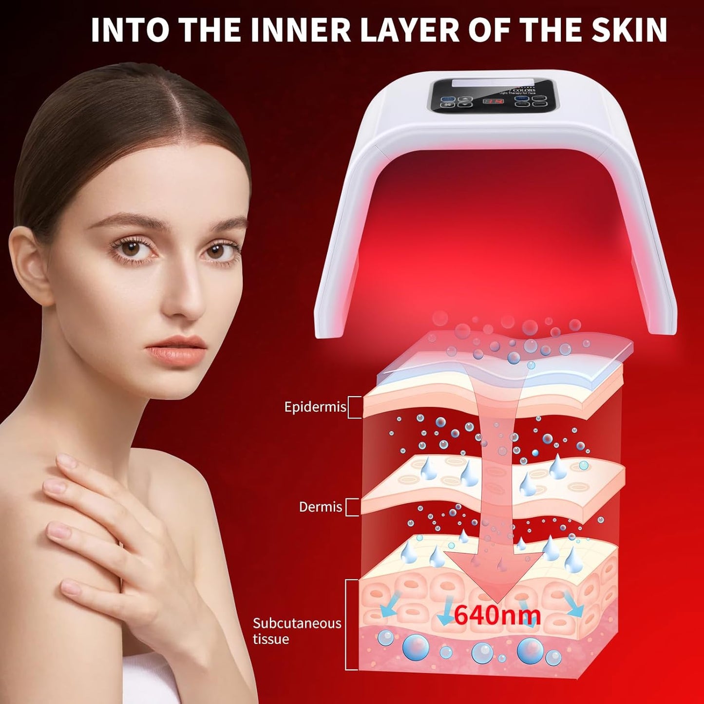 7-Color LED Red Light Therapy Mask