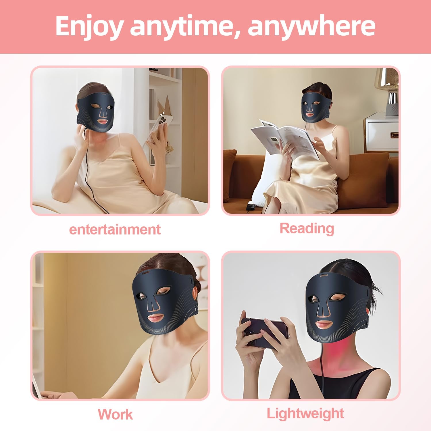 Blue Red Light Therpy Mask for Face