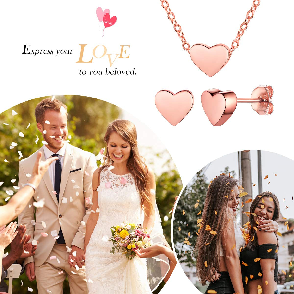 Everly™ Dainty Heart Jewelry Set