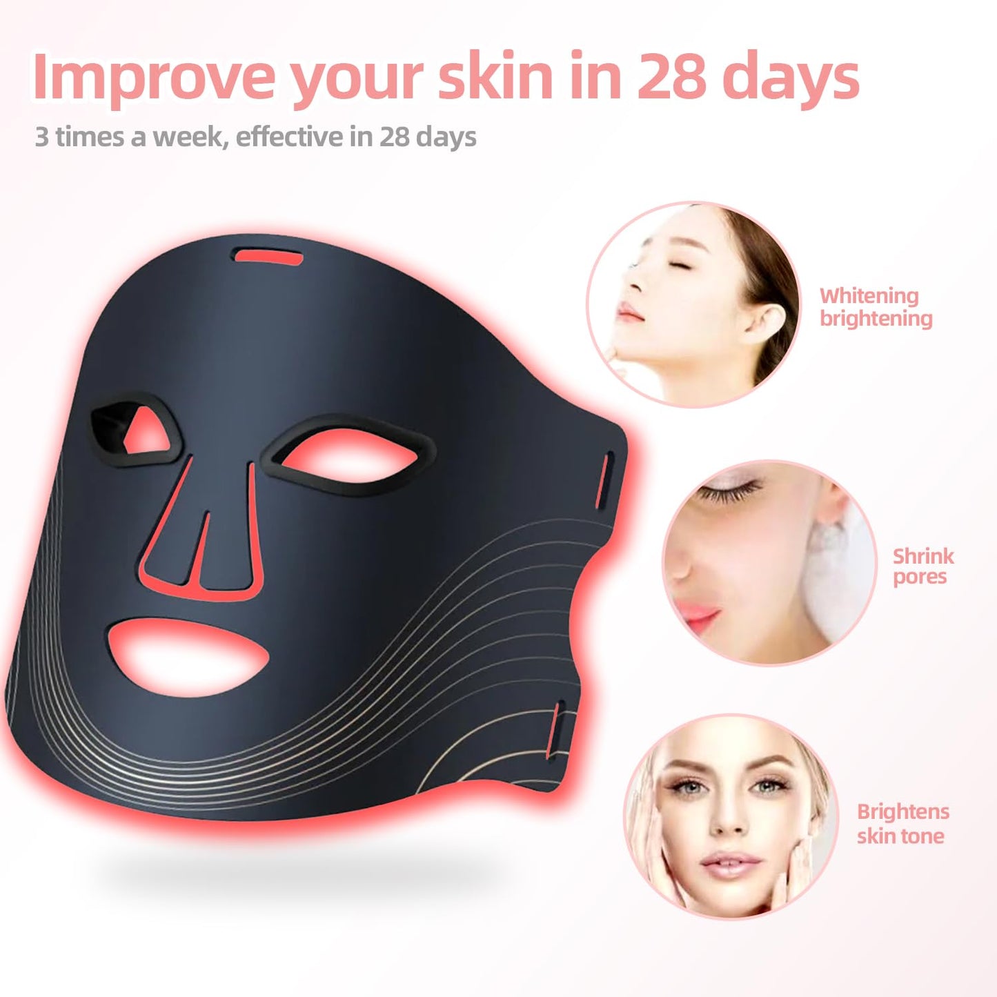 Blue Red Light Therpy Mask for Face