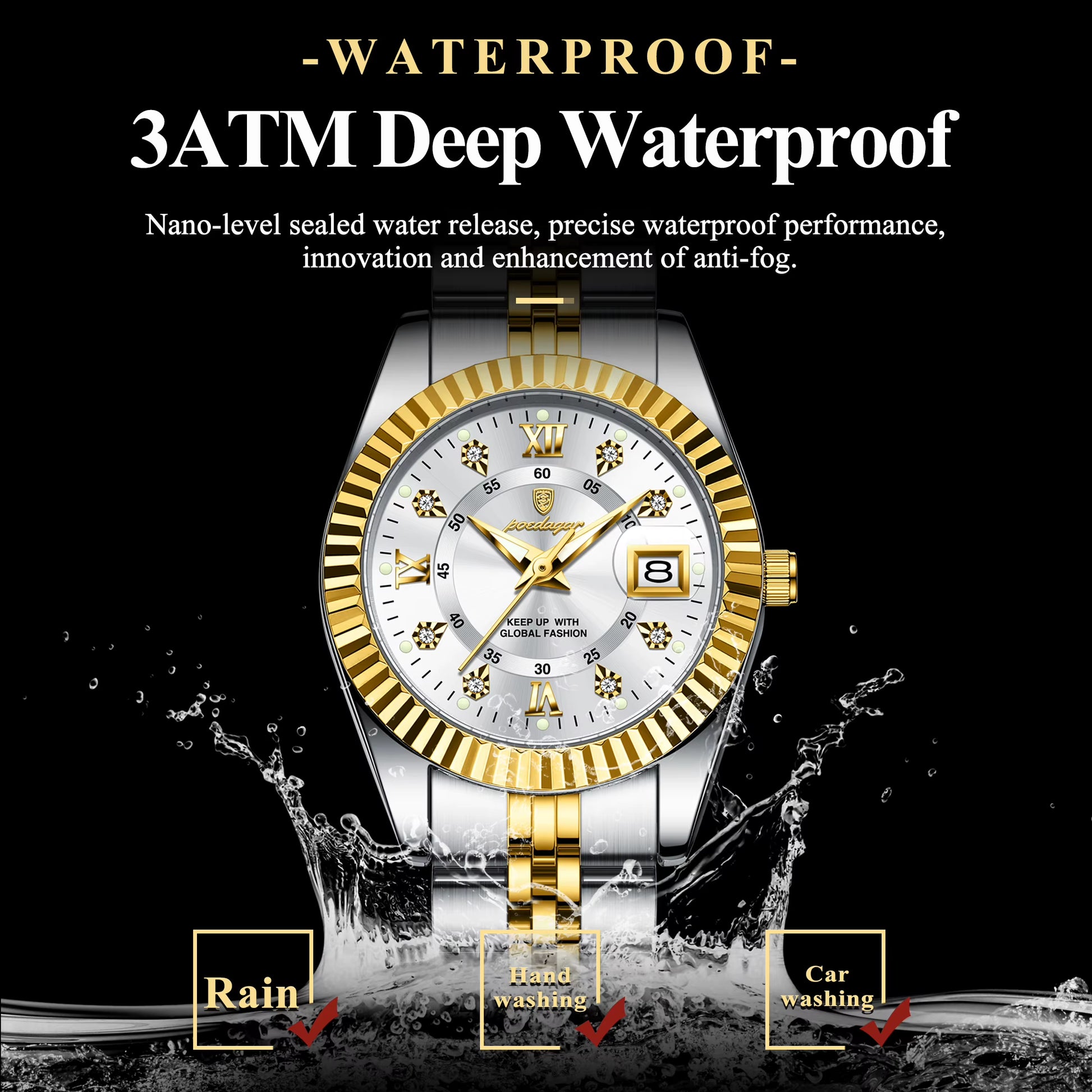 Elegant Timeless Women’s Watch — Waterproof, Luminous & Stylish