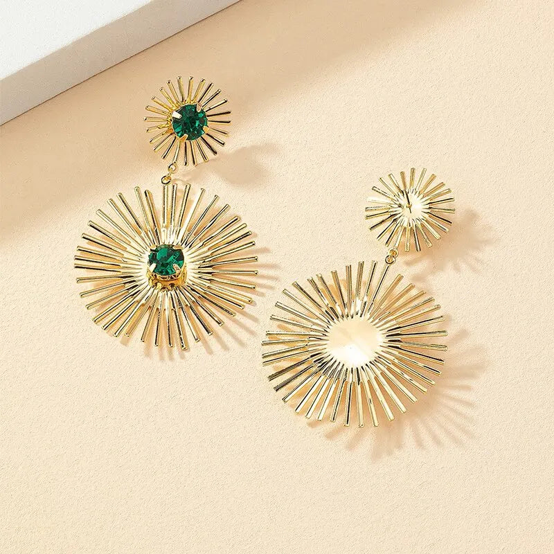 Glamora™ Green Stone Dangle Earring
