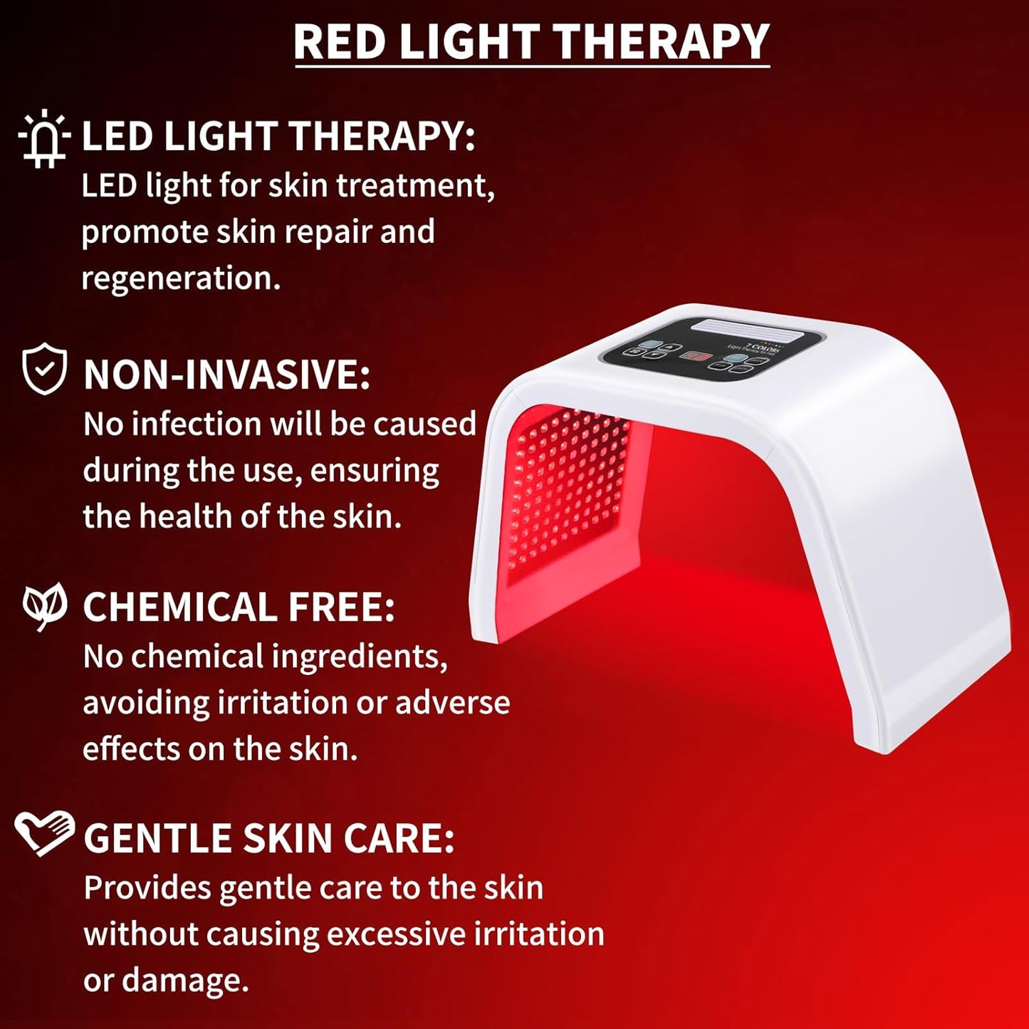 7-Color LED Red Light Therapy Mask