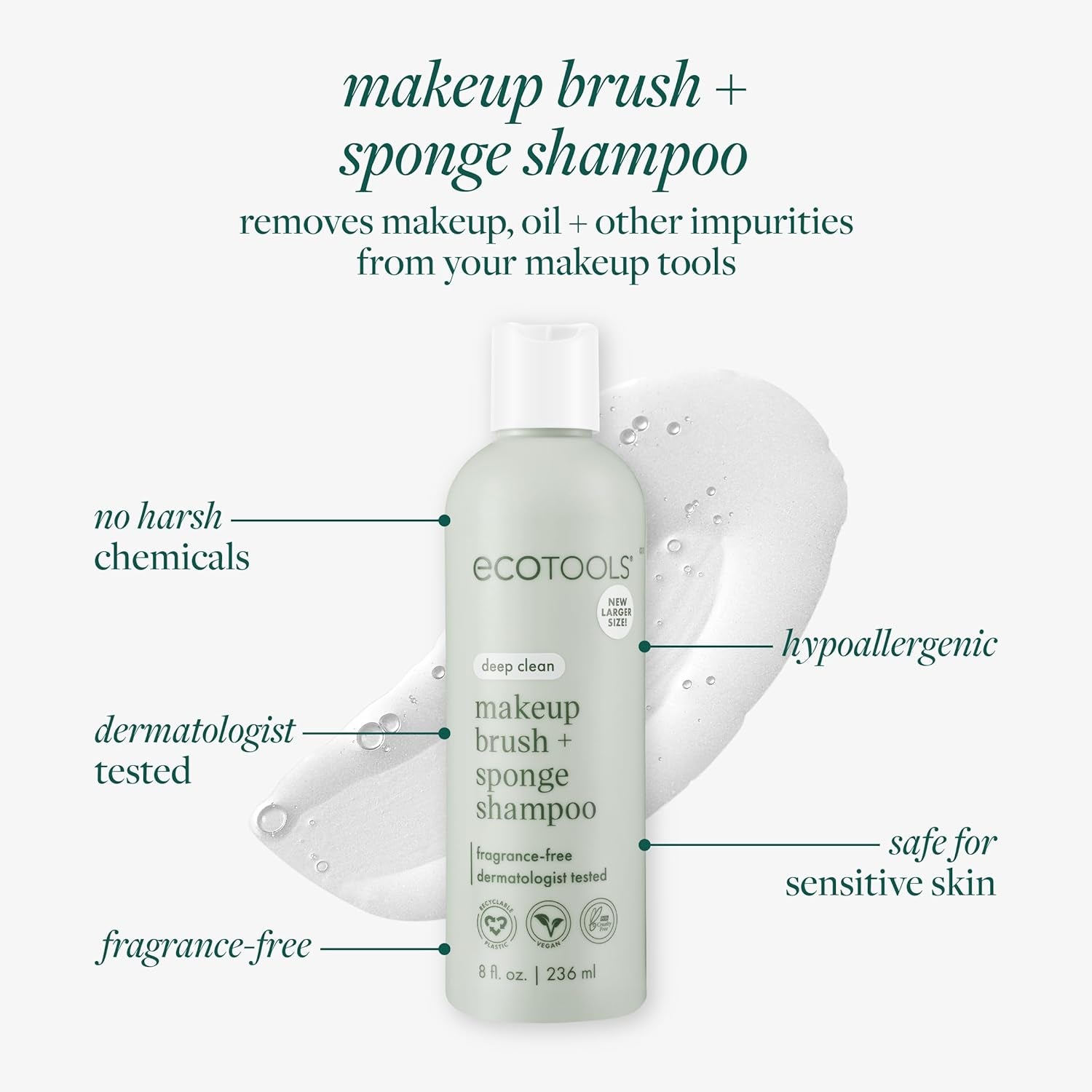 EcoTools Makeup Brush + Sponge Shampoo