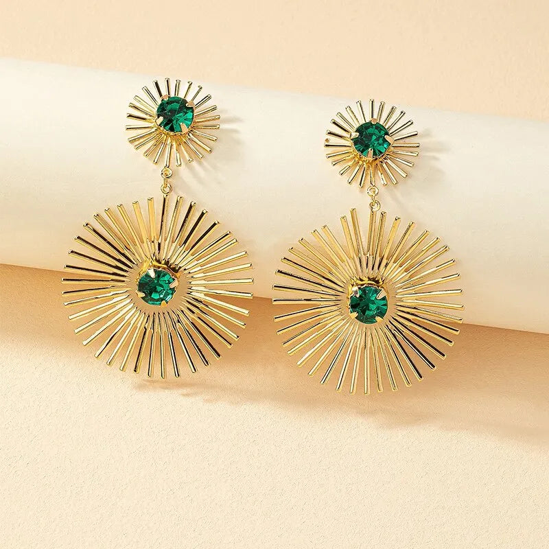 Glamora™ Green Stone Dangle Earring