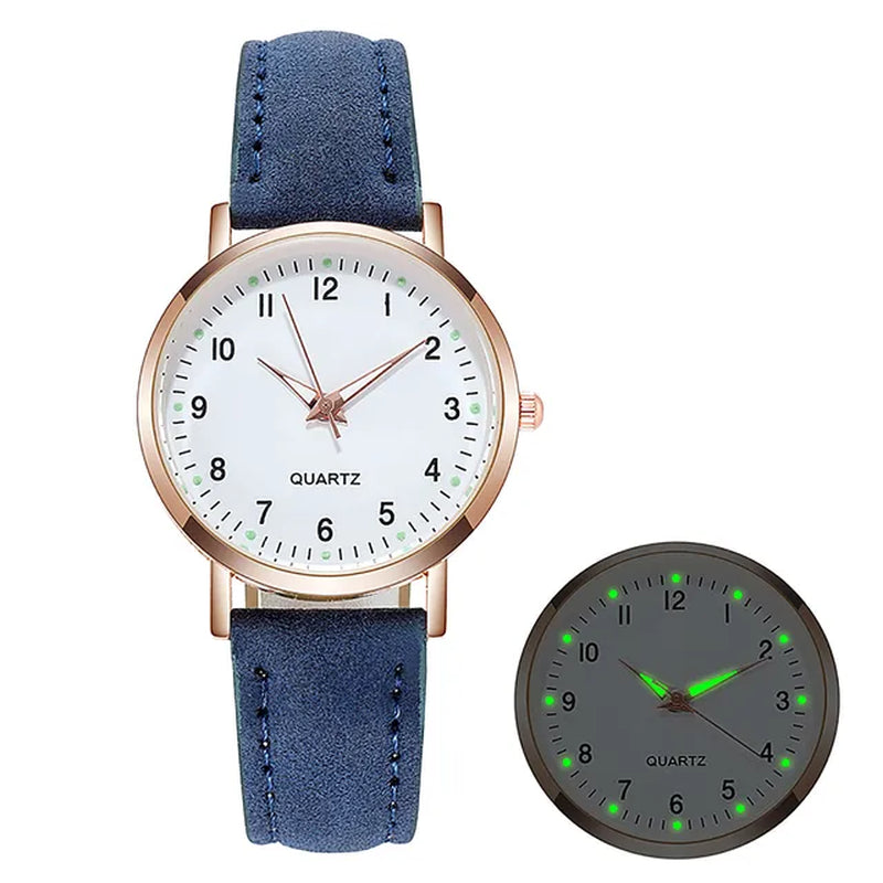 Luxury Design Quartz Watch Women Watches Luminous Hand Wind Leather Winner Watch Luminous Digital Wristwatches Relogio Feminino