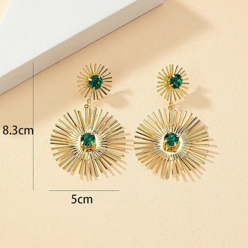 Glamora™ Green Stone Dangle Earring