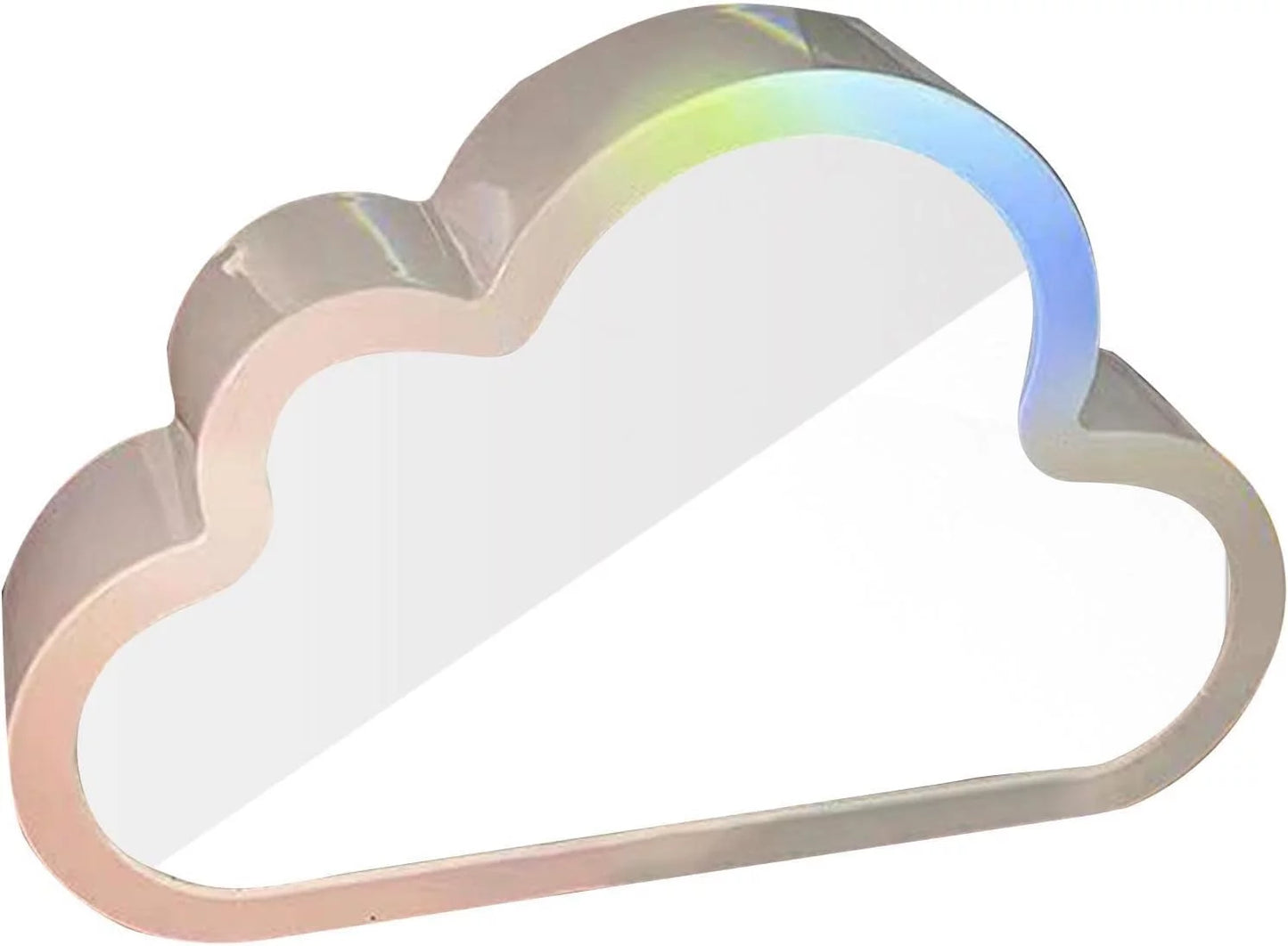 Cloud Mirror Tulip Lamp — Dual-Function Night Light & Mirror