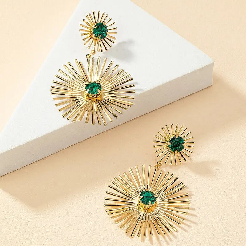 Glamora™ Green Stone Dangle Earring