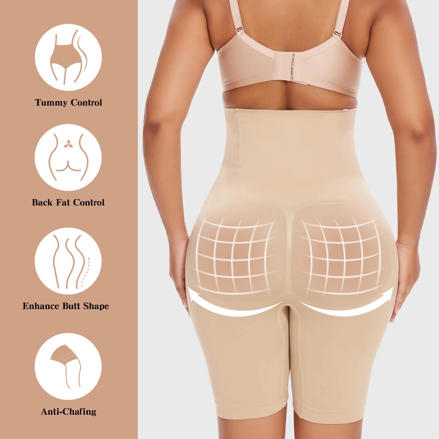 VASLANDA High Waisted Shaper Shorts