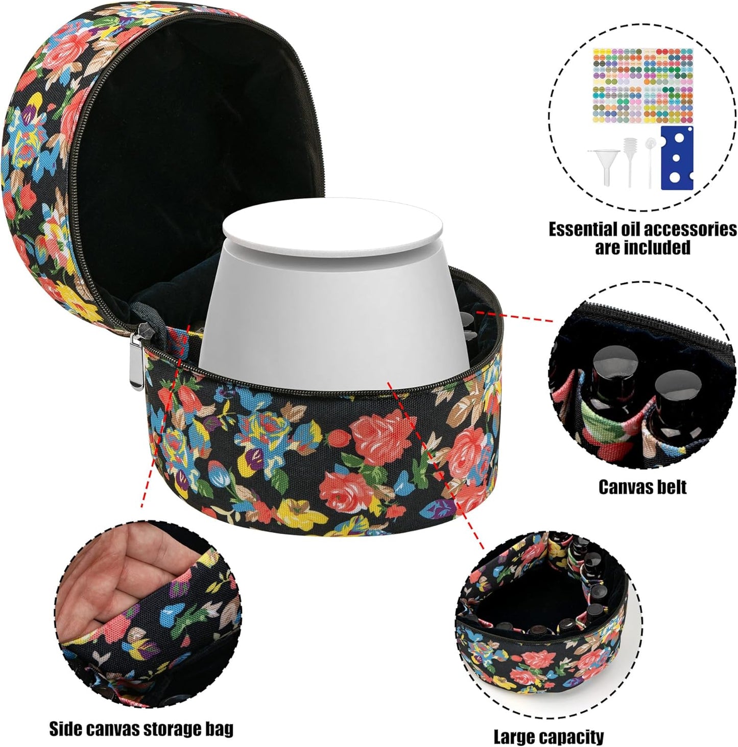 AromaGuard™ Essential Oils & Diffuser Travel Case
