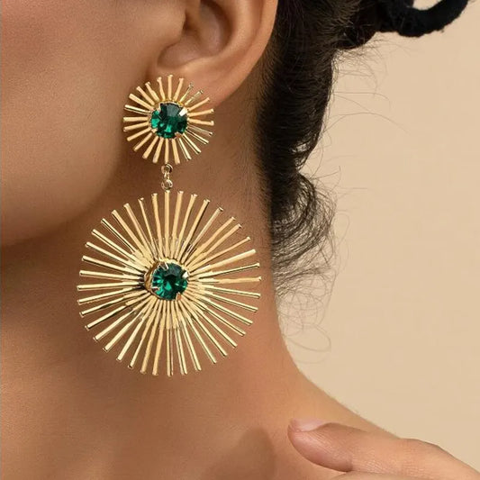 Glamora™ Green Stone Dangle Earring